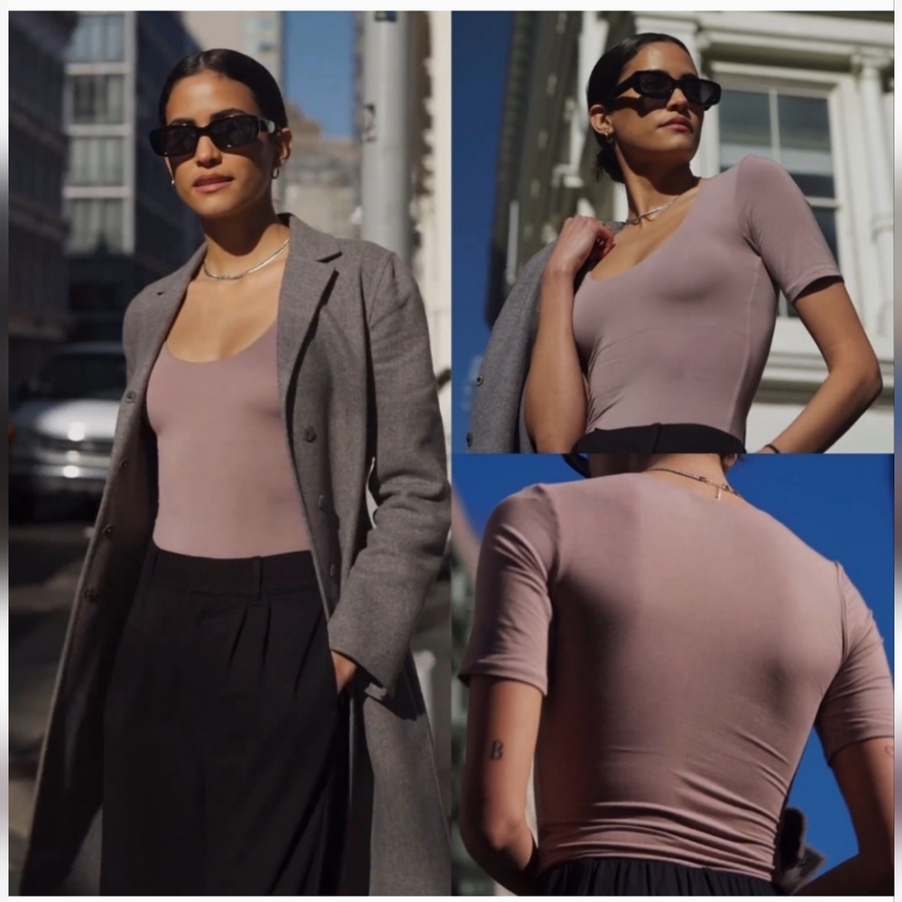 Klassy Network Nude Scoopneck Brami 3x